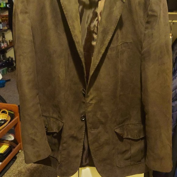Brown blazer/jacket (Large) - Picture 9 of 12